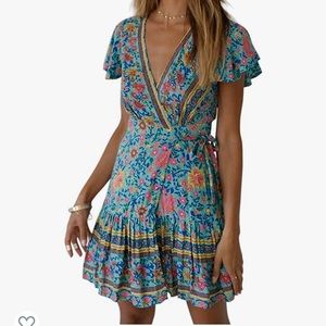 Boho Wrap Dress